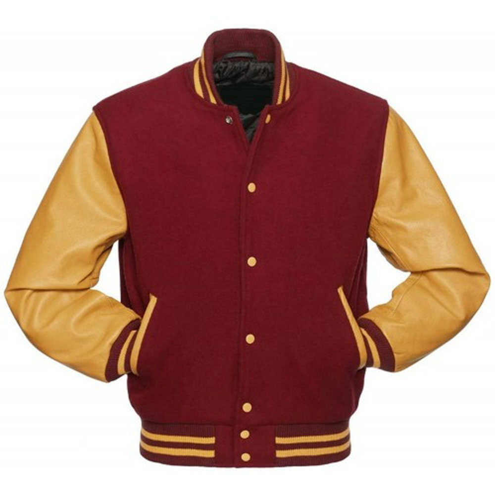 Miller Men's Red Wool Varsity Jacket - Ala Mode