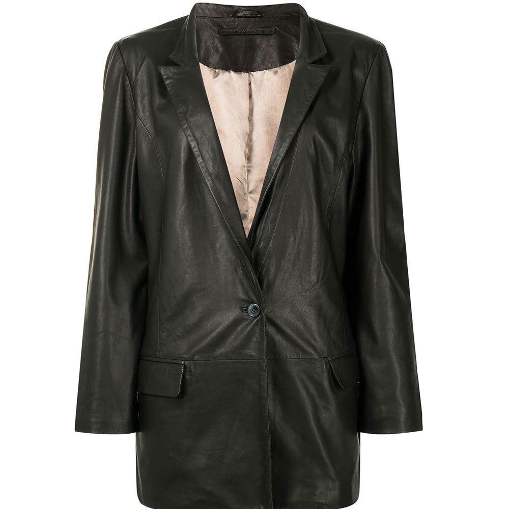 Coco Leather blazer for women
