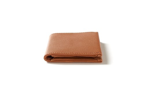 Women's tan leather wallet